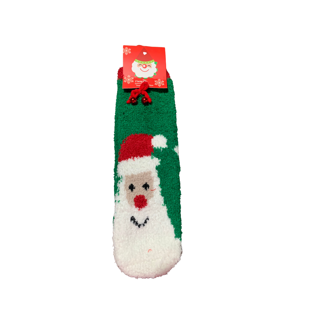 Christmas Theme Fuzzy Socks
