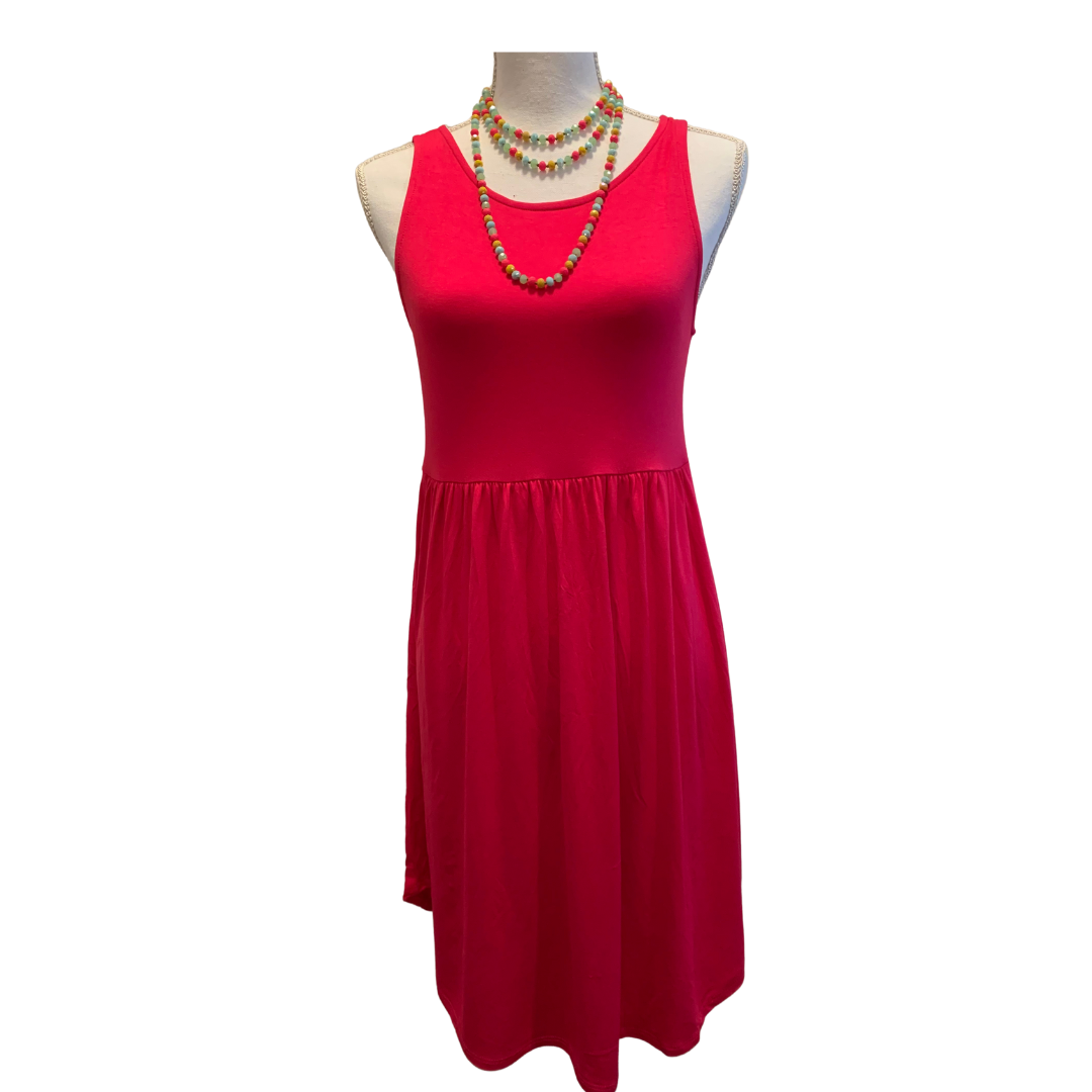 Hot Pink Short Swing Dress