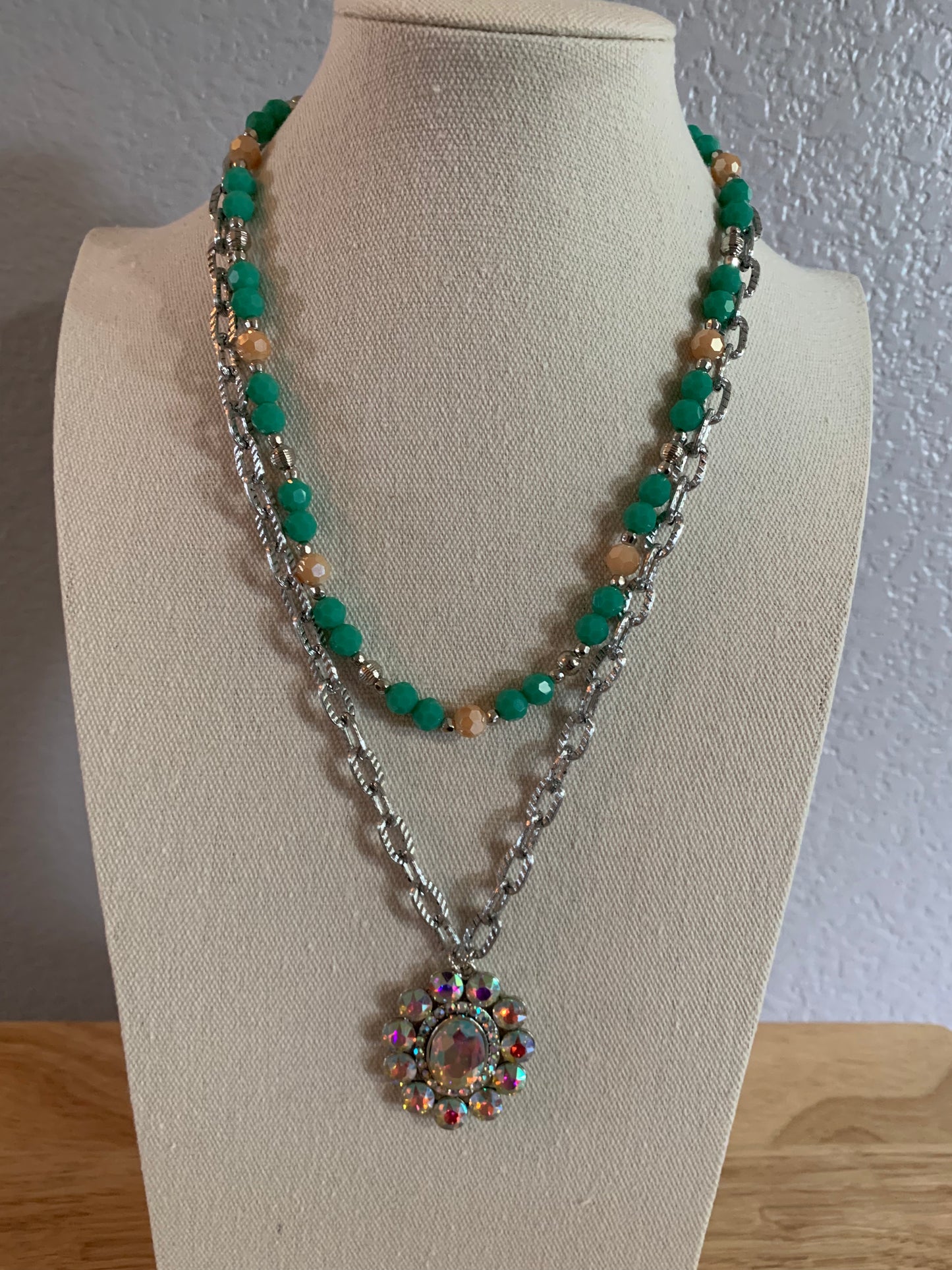 Layered Crystal Necklace