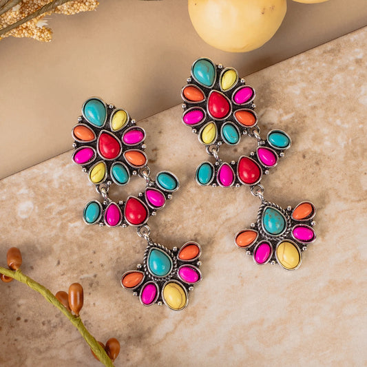 Squash Blossom Earrings - Multi
