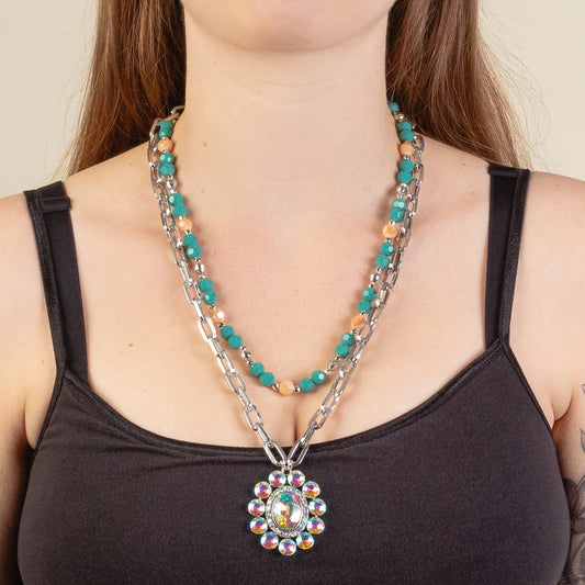 Layered Crystal Necklace