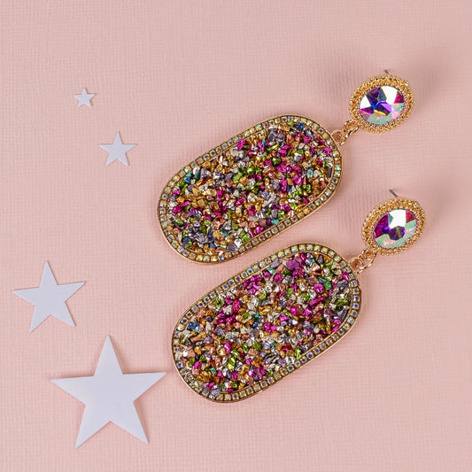 Rhinestone Glitter Earrings