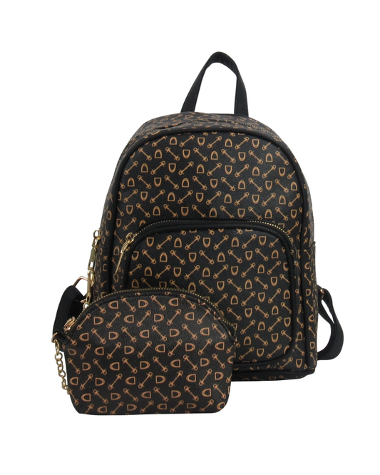 2-in-1 Vegan Leather Backpack