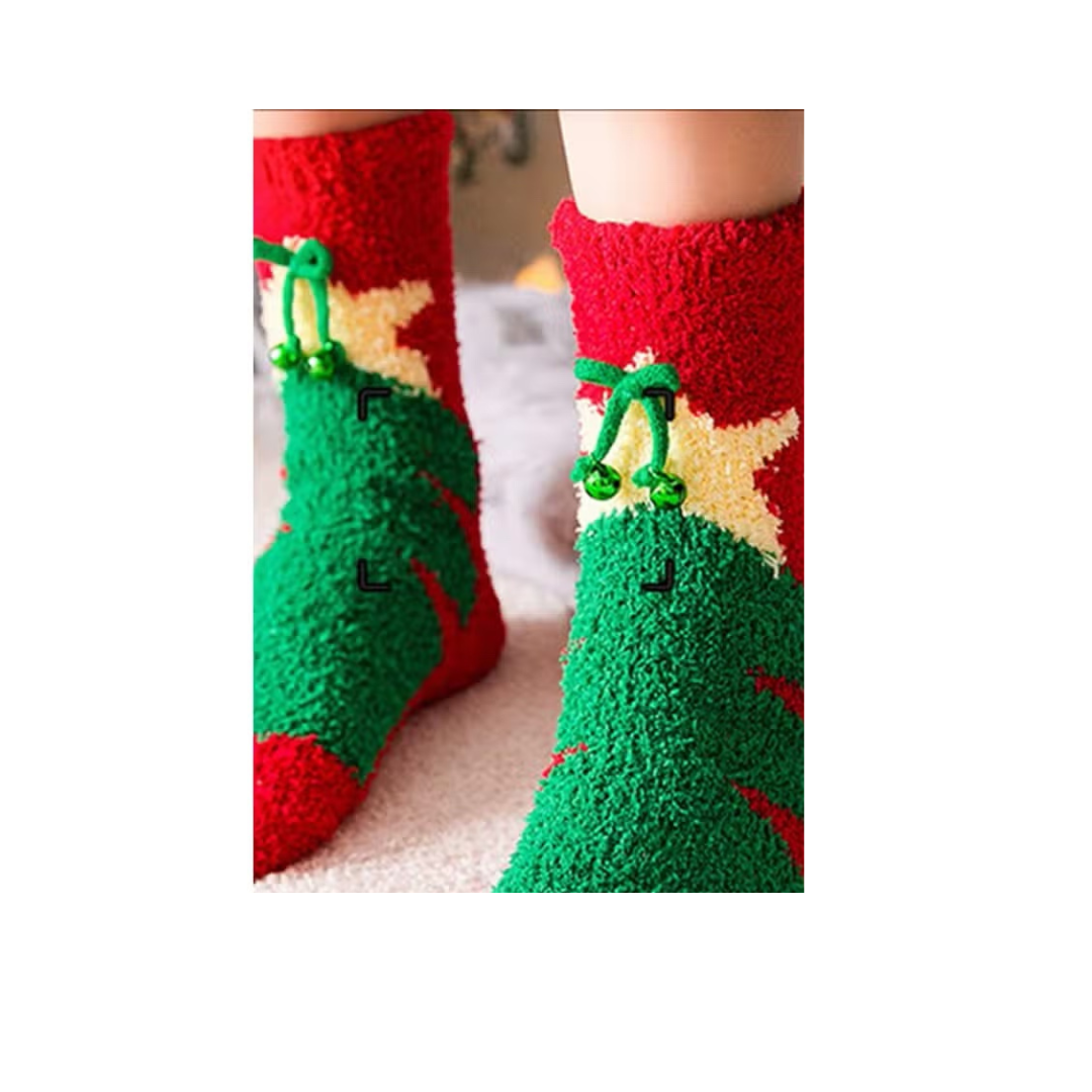 Christmas Theme Fuzzy Socks