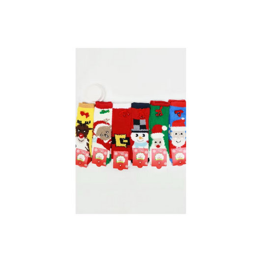 Christmas Theme Fuzzy Socks