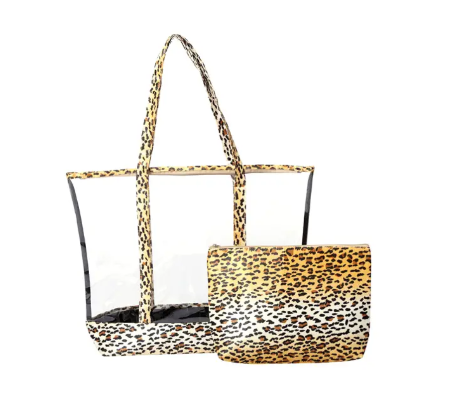 2 Pcs  See Thru Handbag