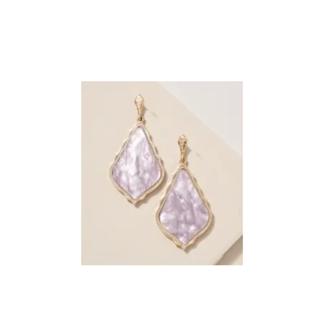 Marbled Acetate Earrings