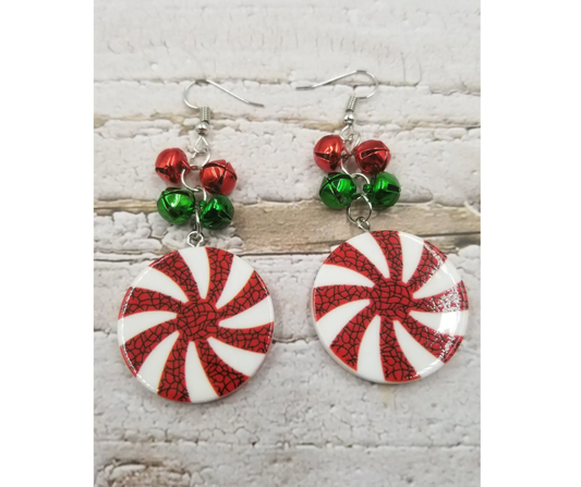 Peppermint Christmas Earrings