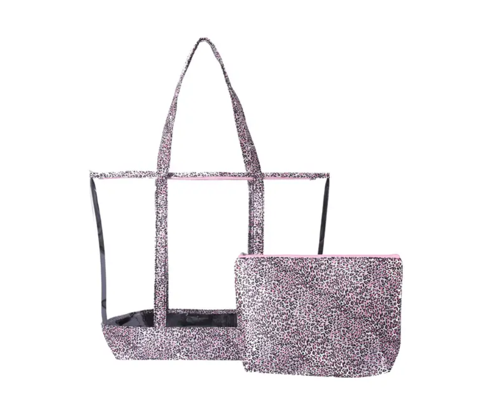 2 Pcs  See Thru Handbag