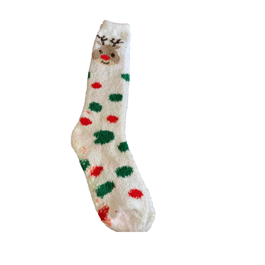 Christmas Fuzzy Knee High