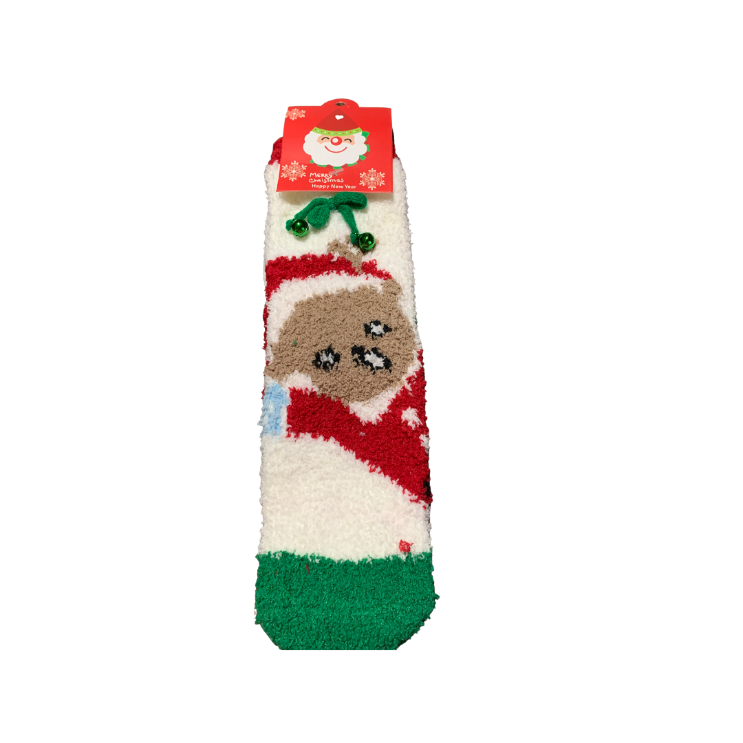 Christmas Theme Fuzzy Socks
