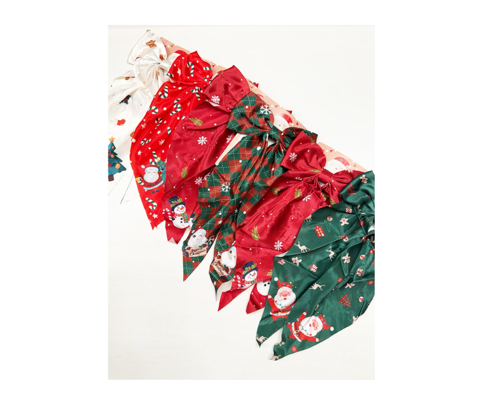 Christmas Bow Hair Clip