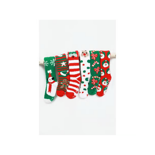 Christmas Fuzzy Knee High