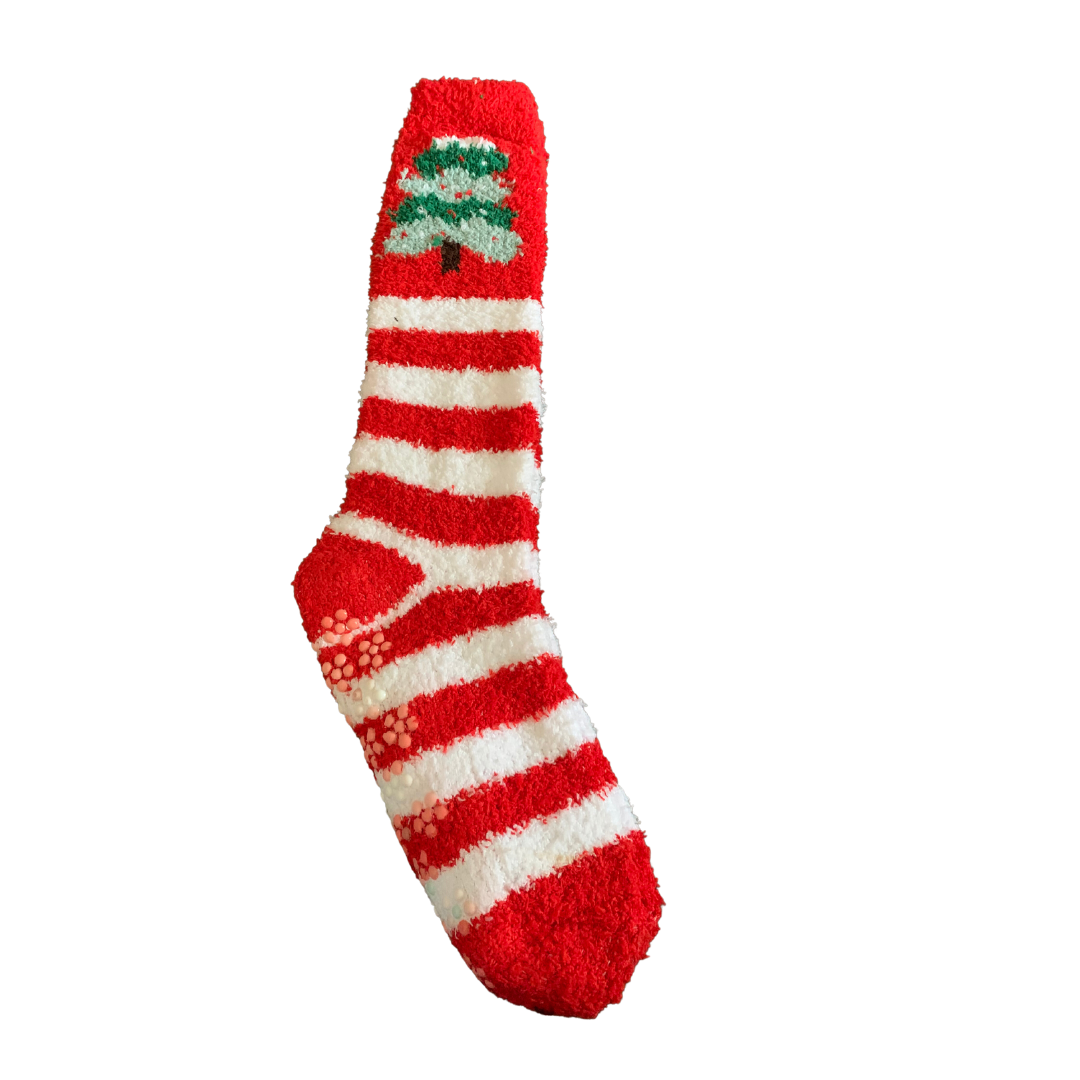 Christmas Fuzzy Knee High