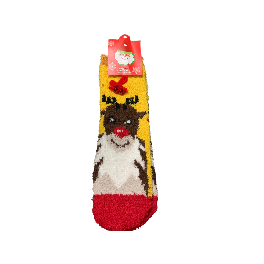 Christmas Theme Fuzzy Socks